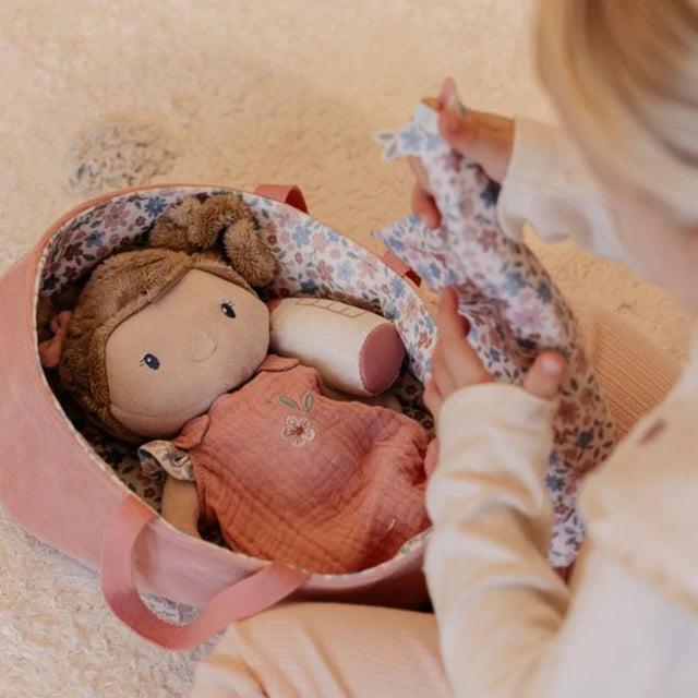 Little Dutch Babypop Met Mandje Rosa