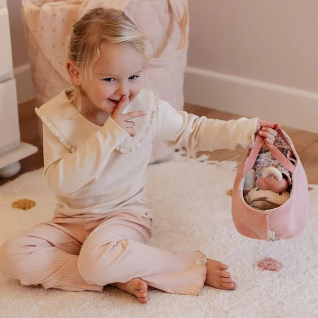 Little Dutch Babypop Met Mandje Rosa