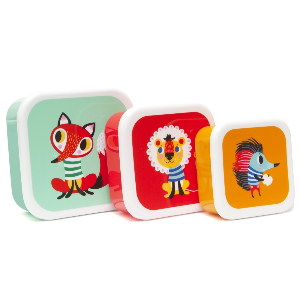 Petit Monkey Set 3 Snack Boxen | Dieren