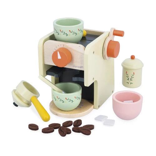 Janod Speelset Koffiemachine Met Accessoires | Mamie Soleil