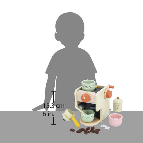 Janod Speelset Koffiemachine Met Accessoires | Mamie Soleil