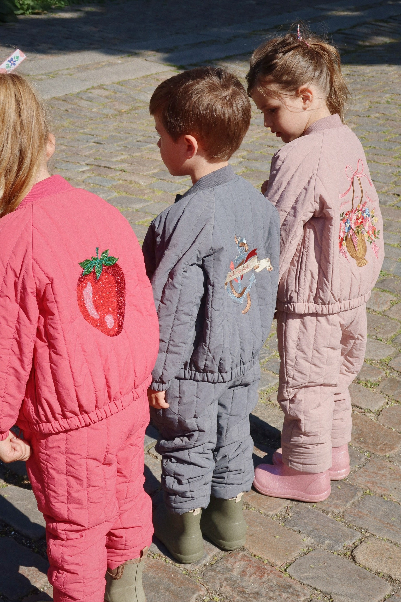 * Konges Sløjd Juno Sparkle Bomber Jas | Raspberry Wine