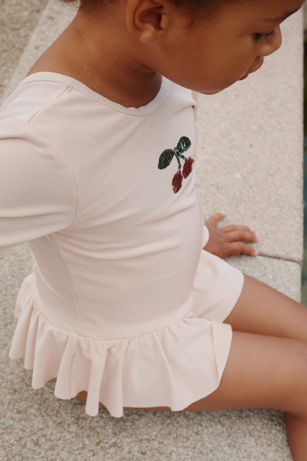 * Konges Sløjd Jade Badpak Met Mouwen | Evening Sand