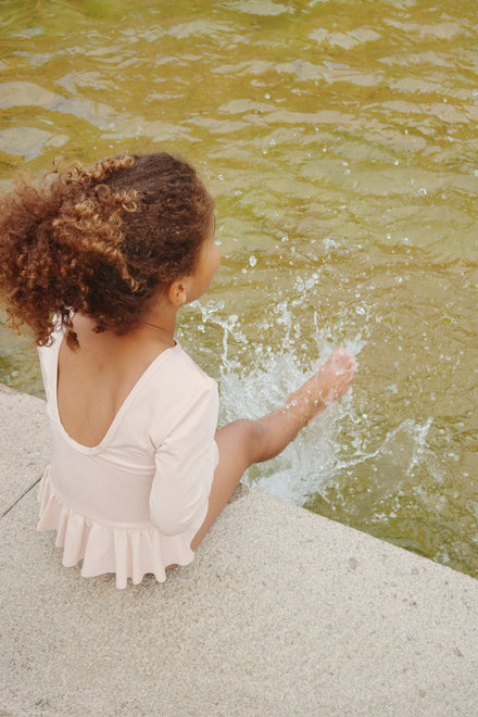 * Konges Sløjd Jade Badpak Met Mouwen | Evening Sand