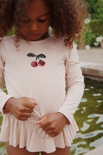 * Konges Sløjd Jade Badpak Met Mouwen | Evening Sand