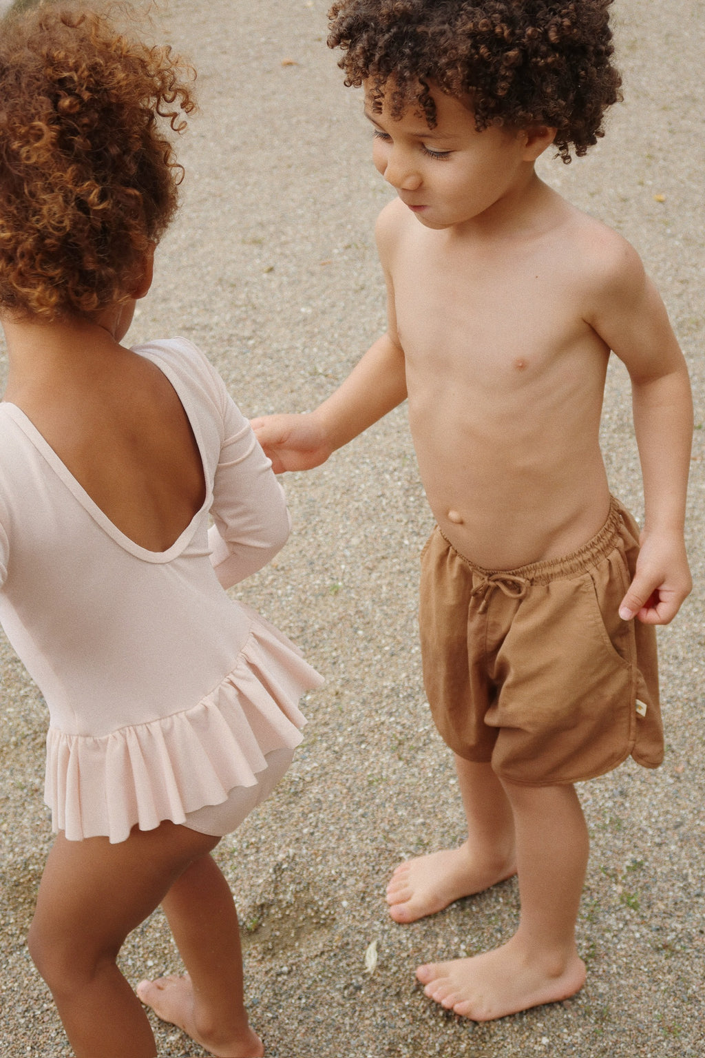 * Konges Sløjd Jade Badpak Met Mouwen | Evening Sand