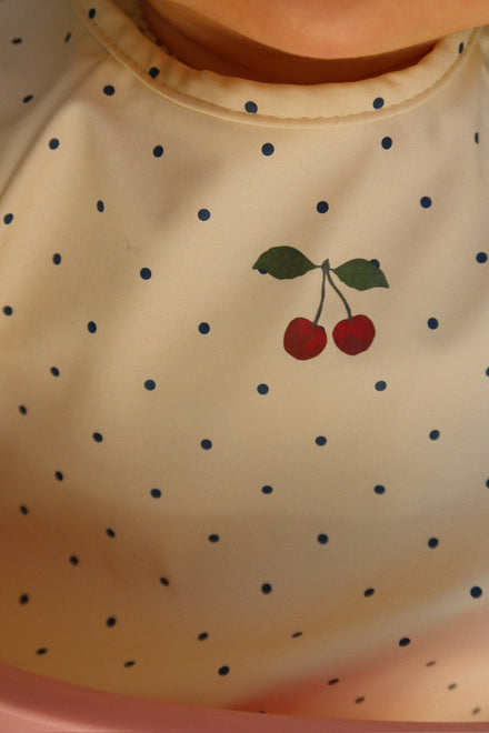 Konges Sløjd Slabbetjes Met Mouwen 2st | Navy Dots