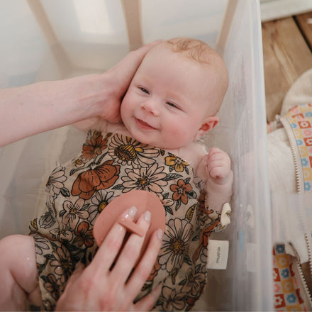 Mushie Badborstel Melkkorstjes 2-pack | Roos/Lila