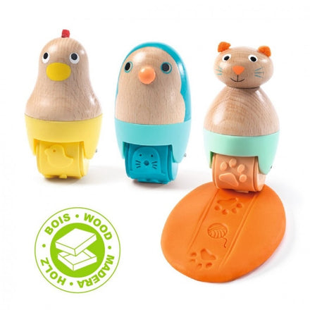 Djeco Rolstempel +18M | Dieren