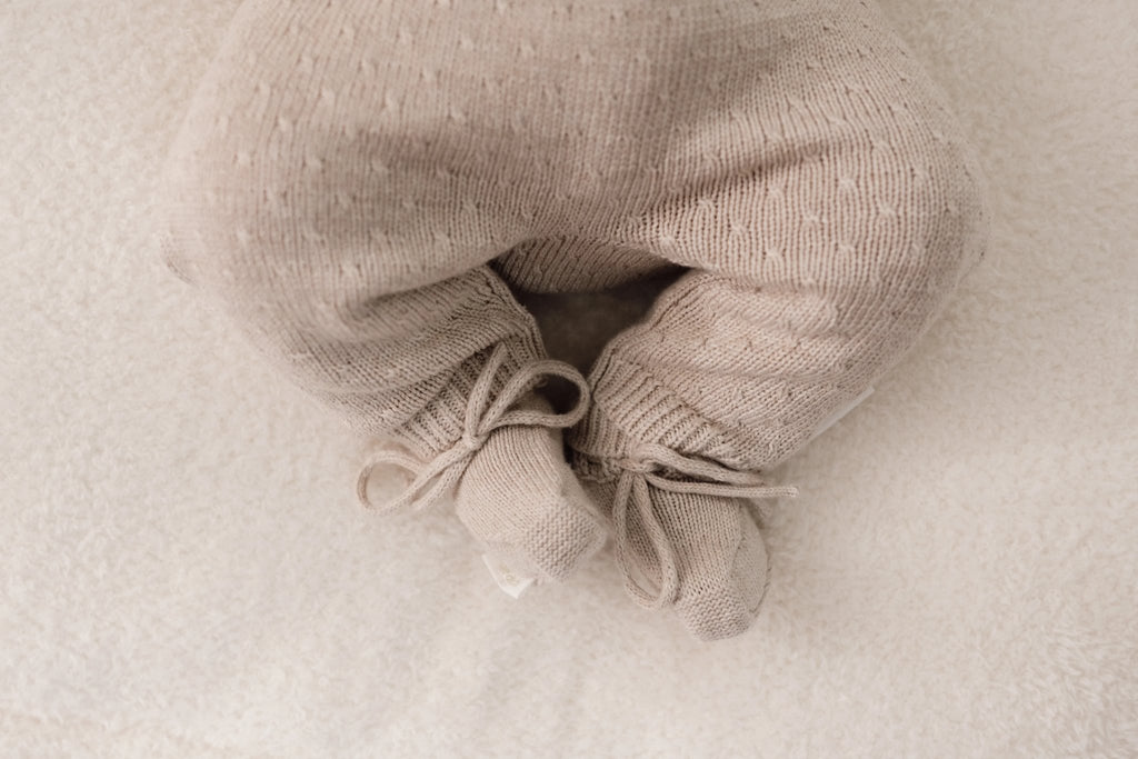 Little Dutch Gebreid Boxpakje Soft  | Beige Melee