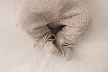 Little Dutch Gebreid Boxpakje Soft  | Beige Melee