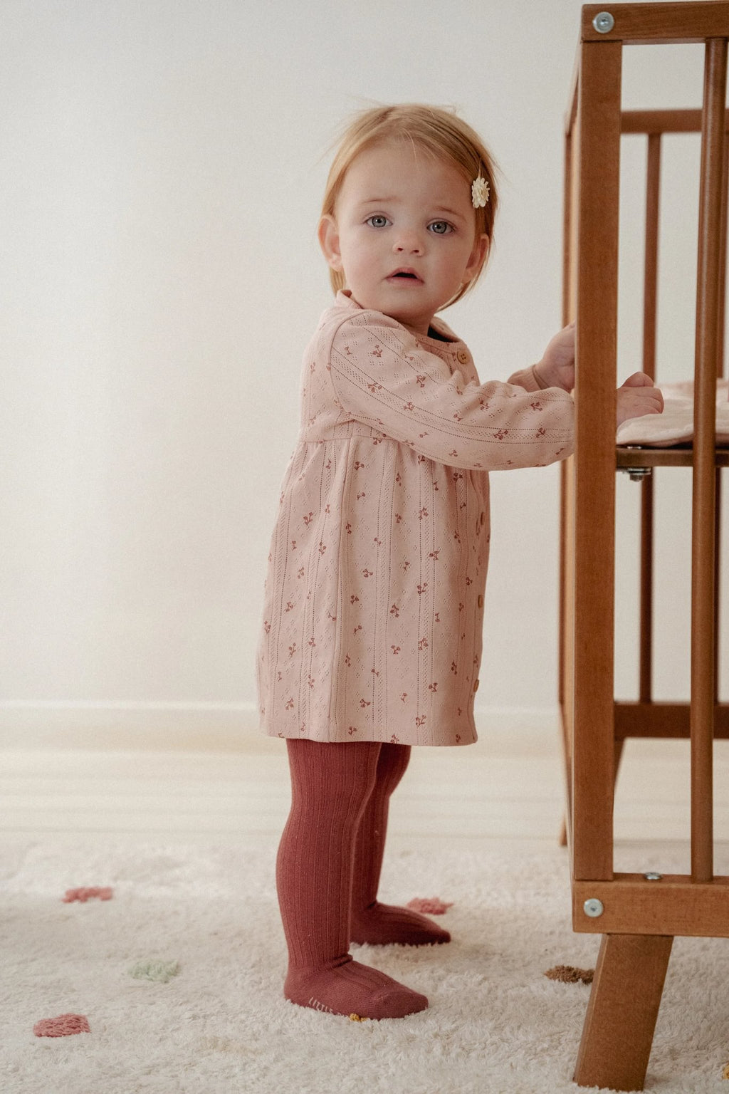 Little Dutch Jurkje Lange Mouw | Fairy Flowers Roze