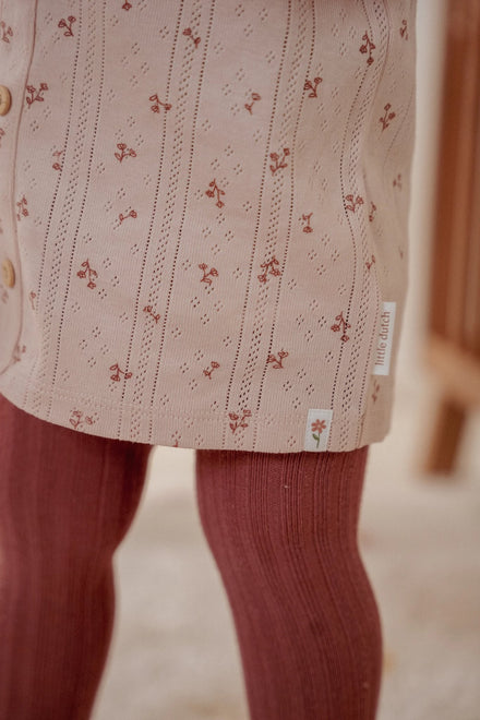 Little Dutch Jurkje Lange Mouw | Fairy Flowers Roze