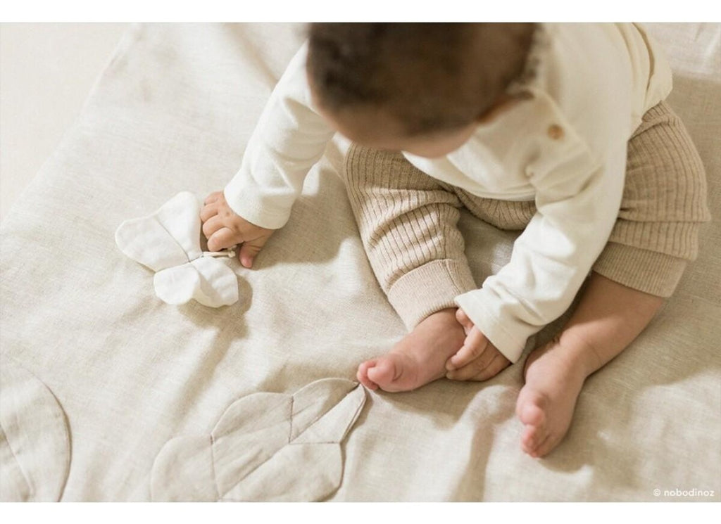 * Nobodinoz Lin Français Speelmat 98x98cm Greige