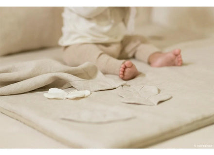 * Nobodinoz Lin Français Speelmat 98x98cm Greige