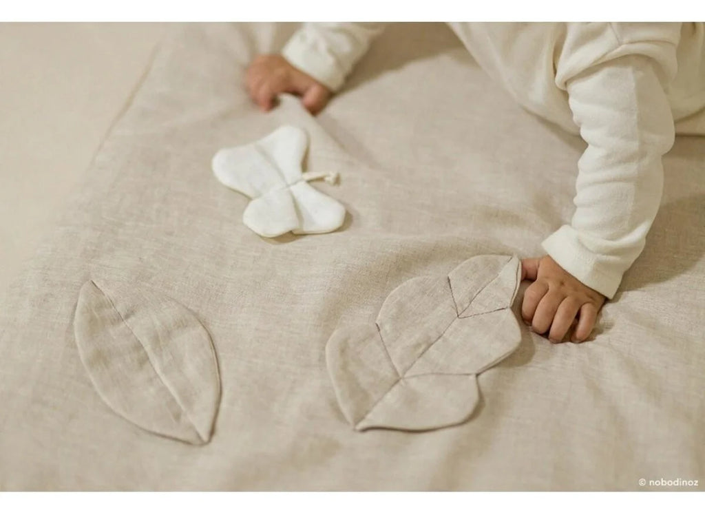 * Nobodinoz Lin Français Speelmat 98x98cm Greige