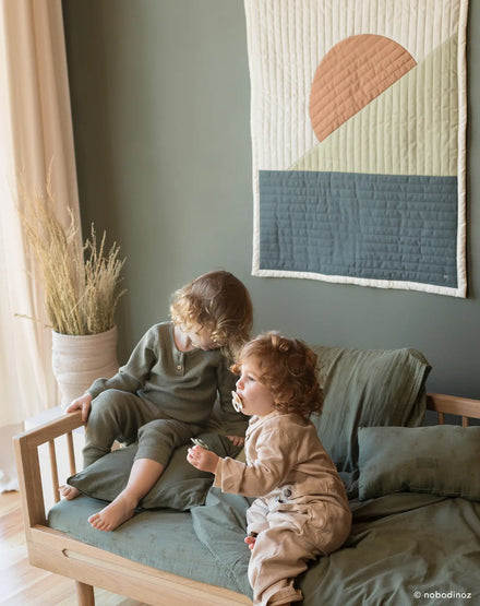 * Nobodinoz Hoeslaken Wabi Sabi 70x140x15cm | Flore Vetiver