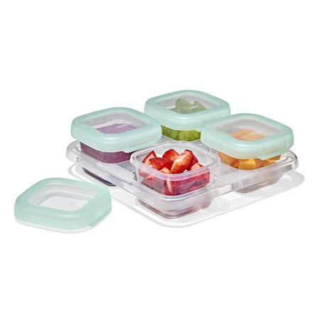 * OXO Tot Vierdelige Set Diepvriesdoosjes Plastic 4x120ml | Opal