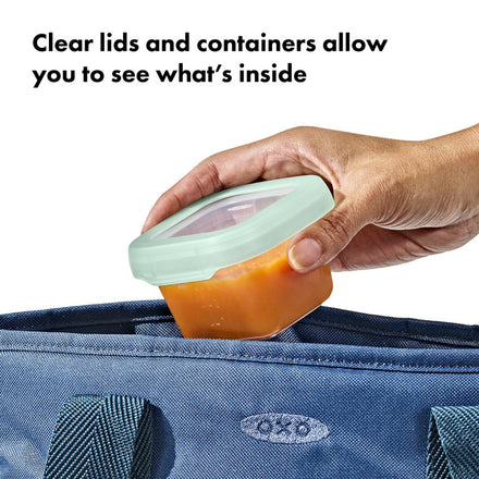 * OXO Tot Vierdelige Set Diepvriesdoosjes Plastic 4x120ml | Opal