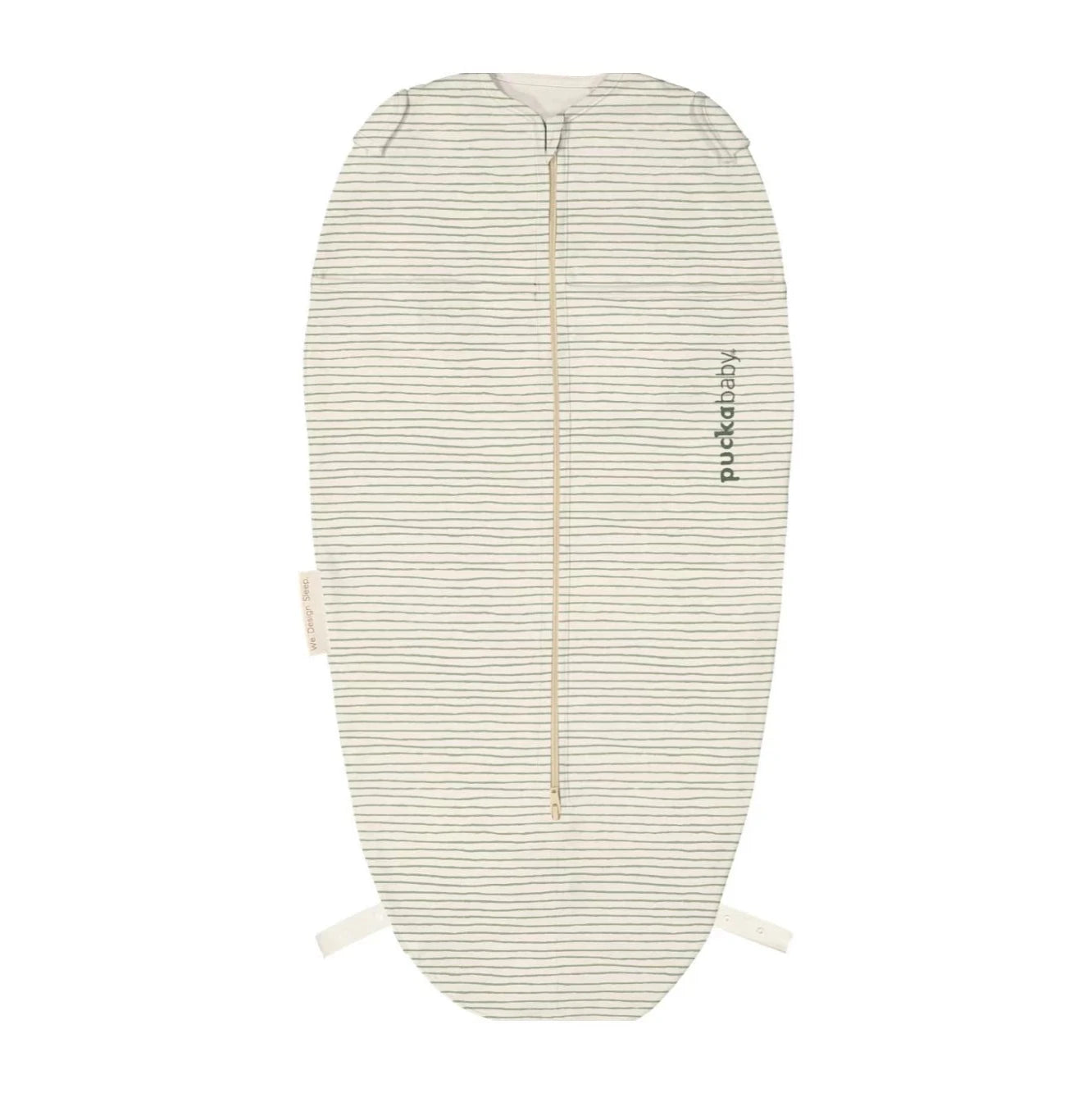 Puckababy Inbakerslaapzak The Original Mini 3/6 M - Cotton | Green Stripes