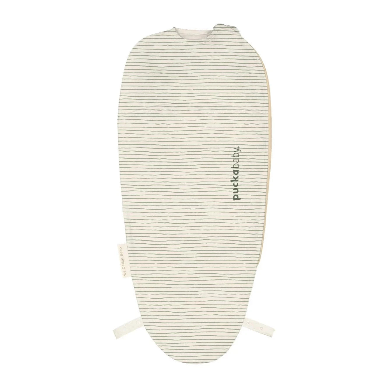 Puckababy Inbakerslaapzak The Original Piep 0/3 M - Cotton | Green Stripes