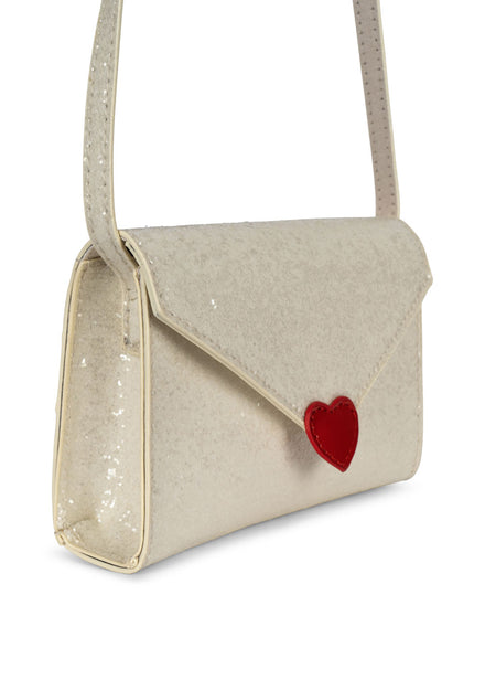 * Konges Sløjd Love Letter Bag | Cream Glitter