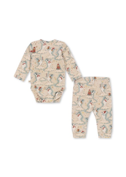 * Konges Sløjd Basic Newborn Set Pyjama | Let It Snow