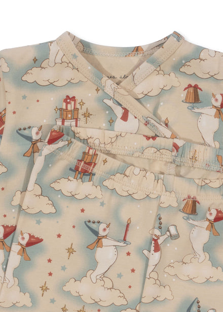 * Konges Sløjd Basic Newborn Set Pyjama | Let It Snow