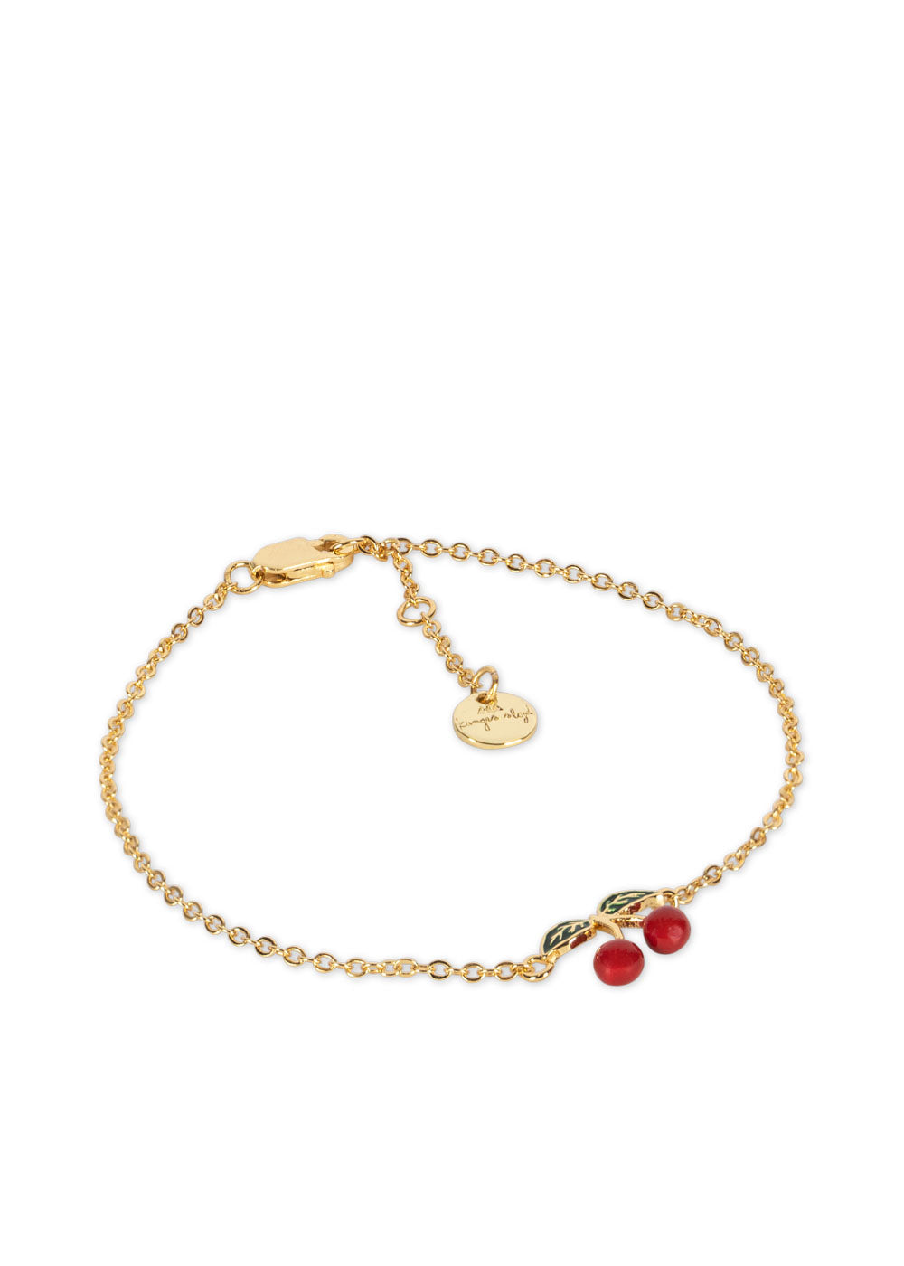 * Konges Sløjd 24K Gold Plated Cherry Bracelet | Cherry