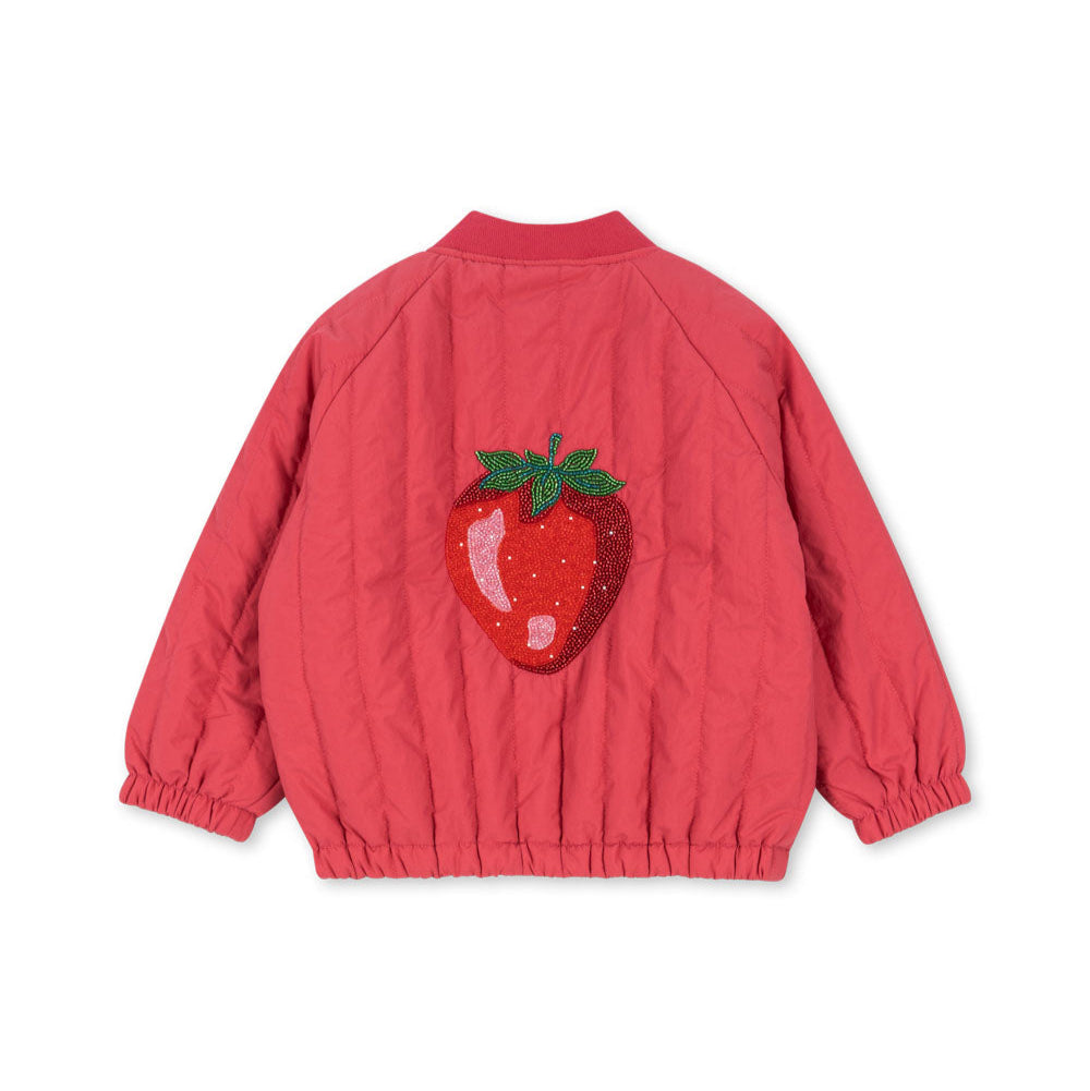 * Konges Sløjd Juno Sparkle Bomber Jas | Raspberry Wine