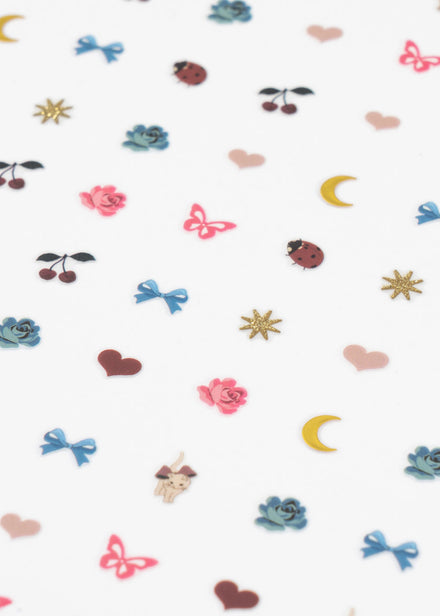 * Konges Sløjd Nagelstickers | Rood / Glitter