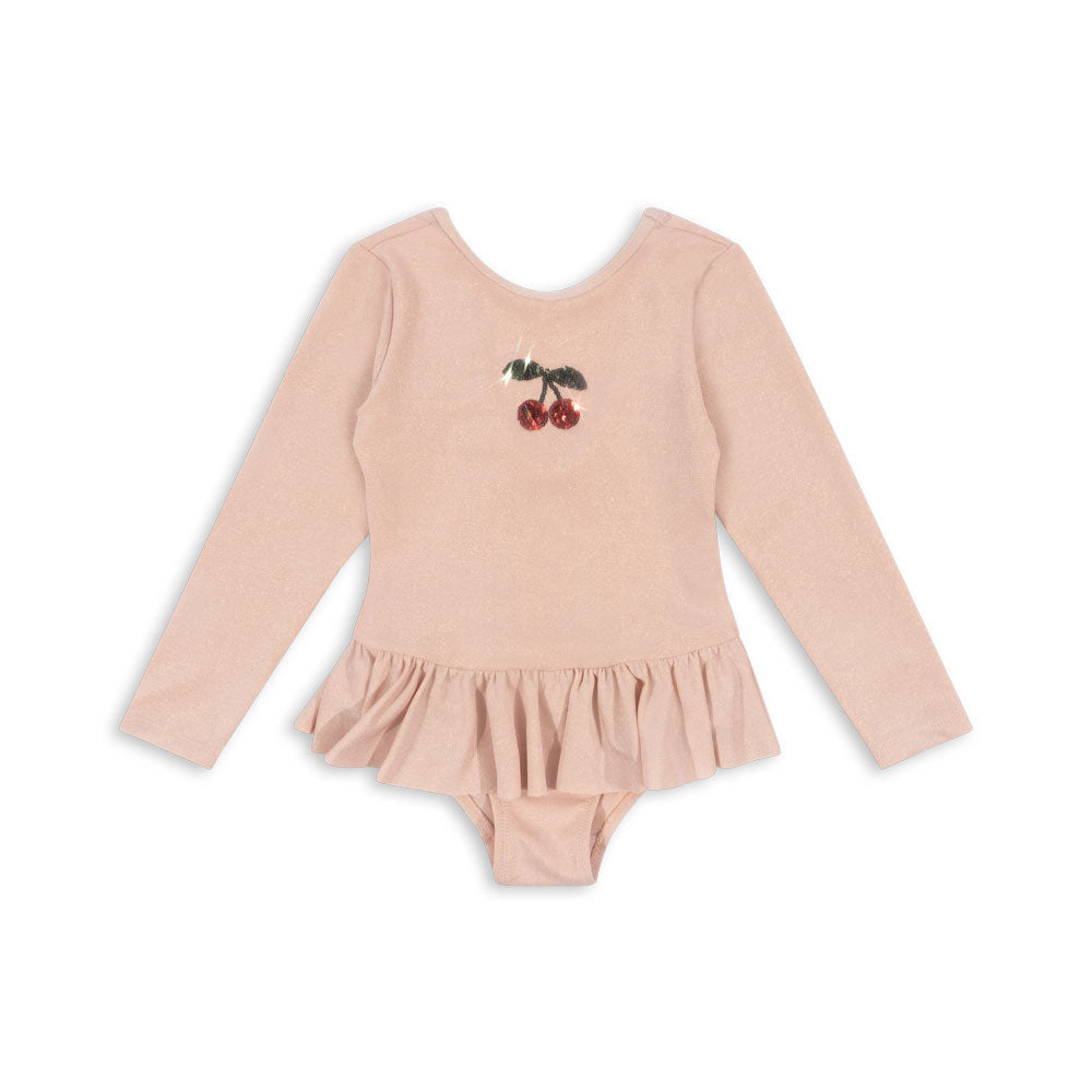 * Konges Sløjd Jade Badpak Met Mouwen | Evening Sand