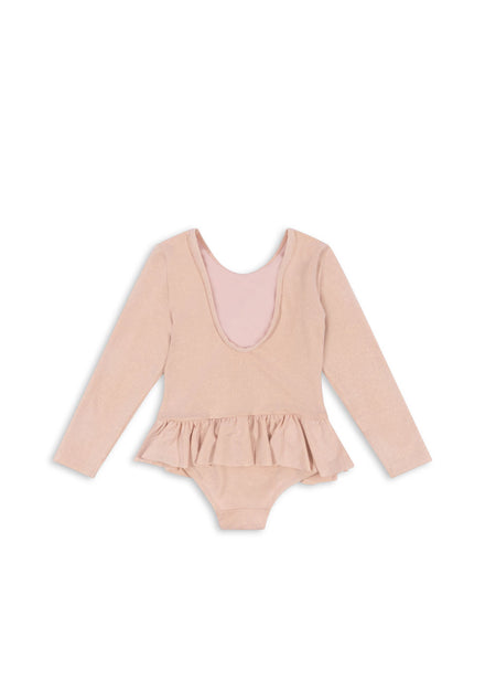 * Konges Sløjd Jade Badpak Met Mouwen | Evening Sand