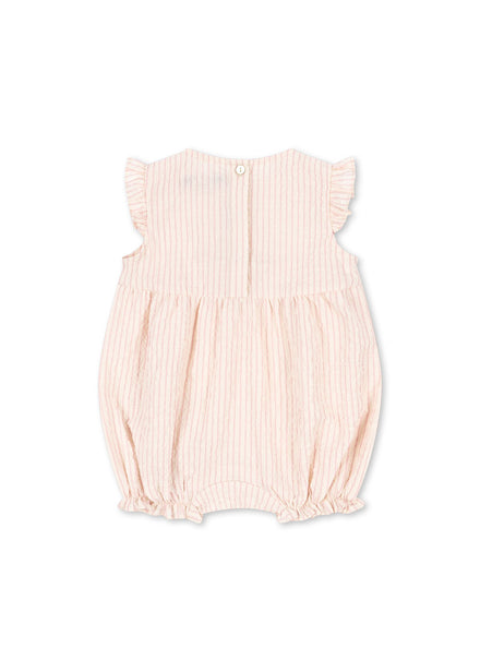 * Konges Sløjd Ellie Frill Romper | Peony Stripe