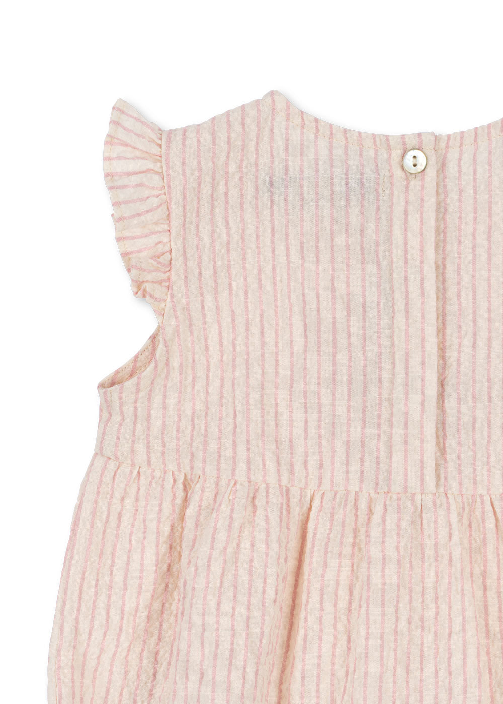 * Konges Sløjd Ellie Frill Romper | Peony Stripe