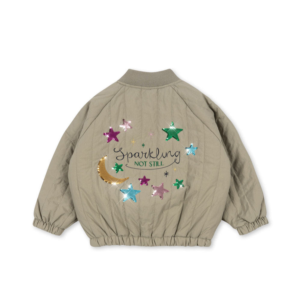 * Konges Sløjd Juno Sequin Bomber Winterjas | Laurel Oak