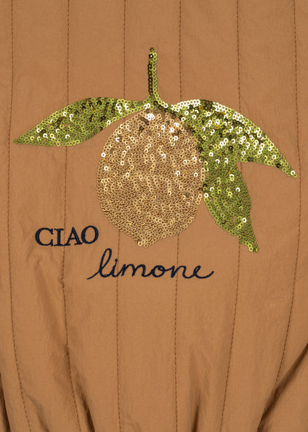 * Konges Sløjd Juno Sequin Bomber Winterjas | Tobacco Brown