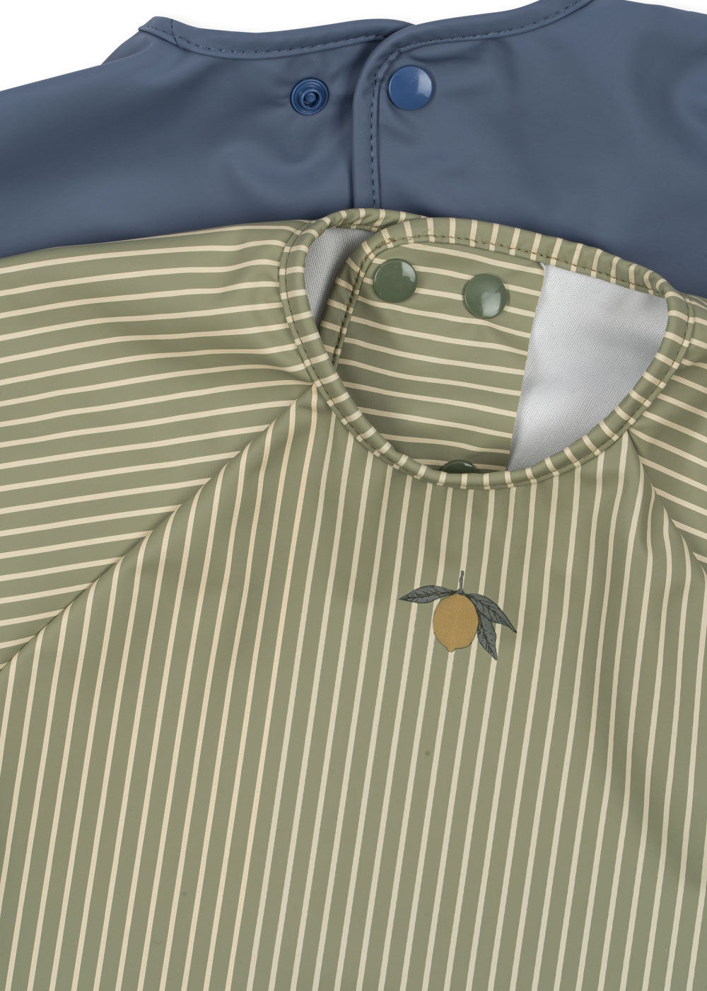 * Konges Sløjd Dinner Slab Met Mouwen 2ST | Tea Stripe/Flint Stone