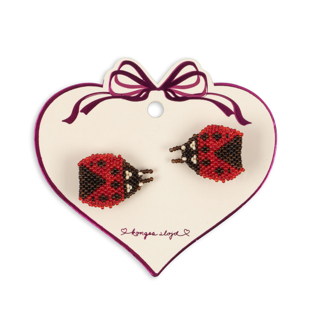 * Konges Sløjd Beaded Haarspeldje 2ST | Ladybug