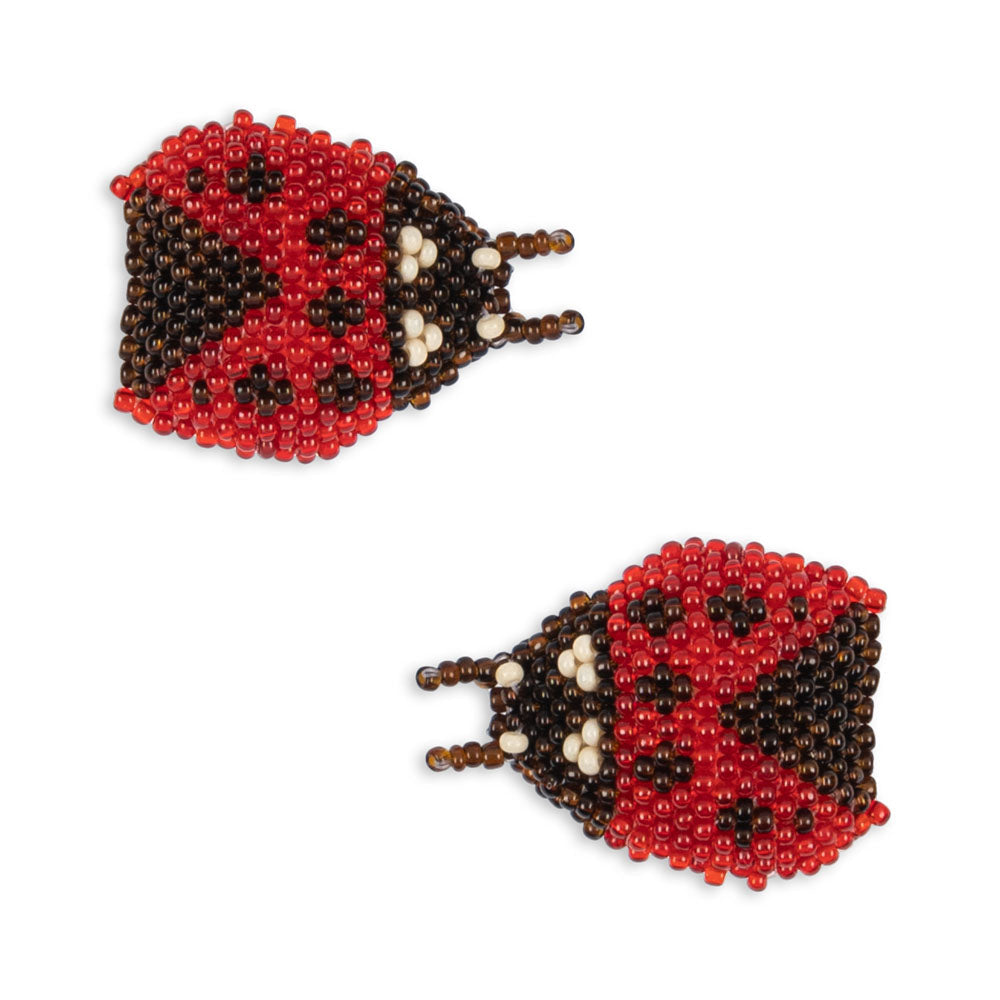 * Konges Sløjd Beaded Haarspeldje 2ST | Ladybug