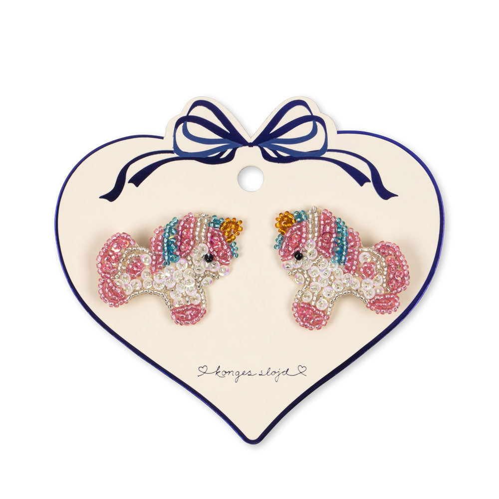 * Konges Sløjd Beaded Haarspeldjes 2ST | Unicorn