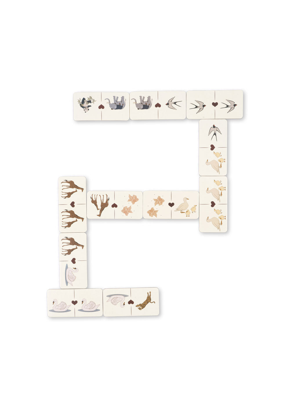 * Konges Sløjd Animal Dominoes Game | Multi