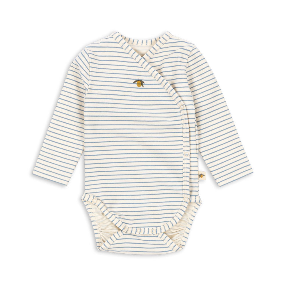 * Konges Sløjd Basic Newborn Body Gots | Stripe Bluie