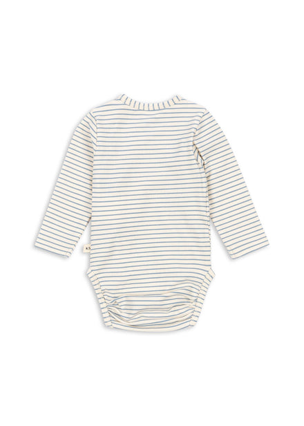 * Konges Sløjd Basic Newborn Body Gots | Stripe Bluie