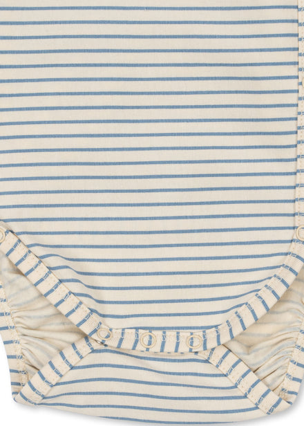 * Konges Sløjd Basic Newborn Body Gots | Stripe Bluie