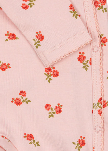 * Konges Sløjd Basic Newborn Onesie Gots | Rosa Pink