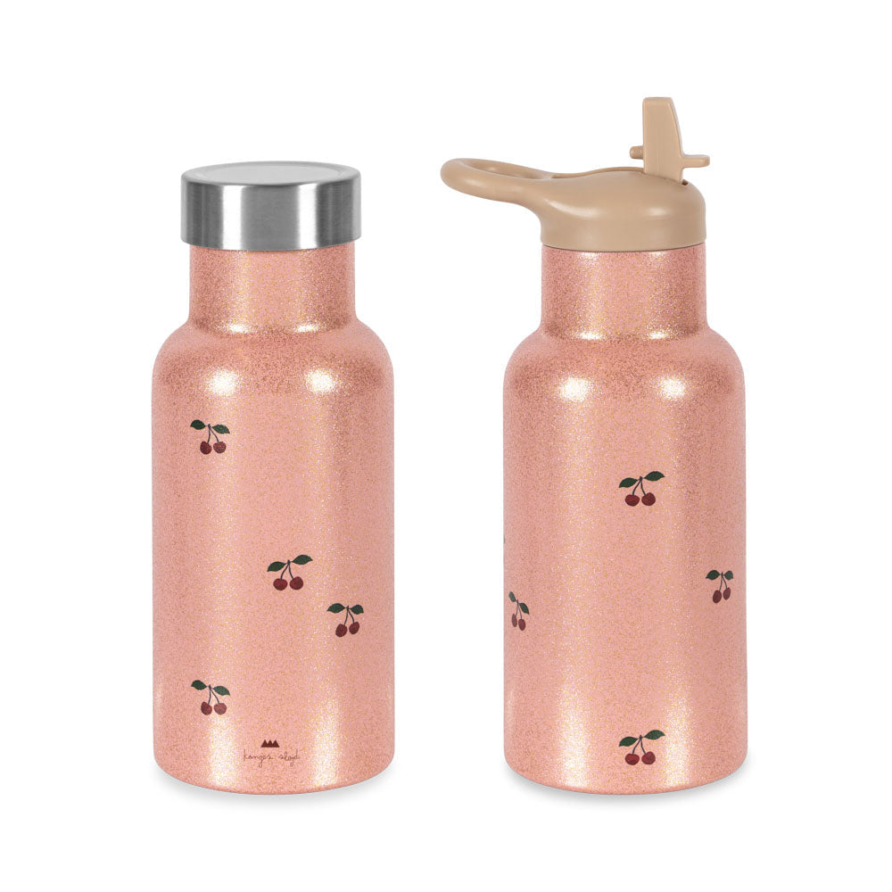 Konges Sløjd Glitter Thermo Fles | Kersen Glitter