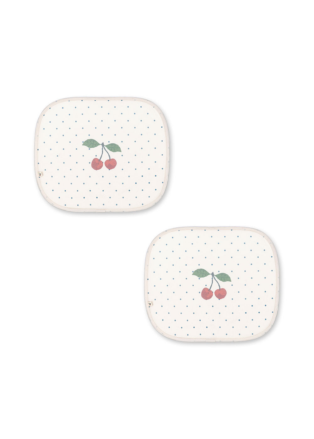 Konges Sløjd 2 Pack Auto Zonnescherm | Navy Dots