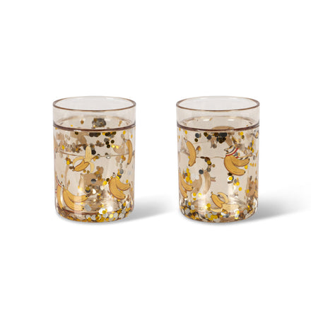 Konges Sløjd Glitter Drinkbekers 2ST | Let's Go Bananas