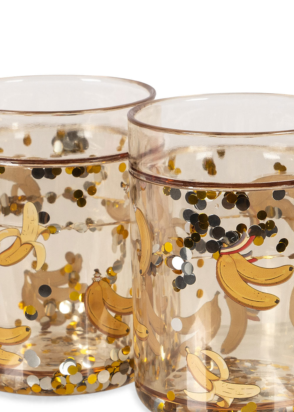 Konges Sløjd Glitter Drinkbekers 2ST | Let's Go Bananas